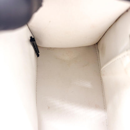 Balenciaga Hourglass Top Handle Leather, White, Leather, Handbag
