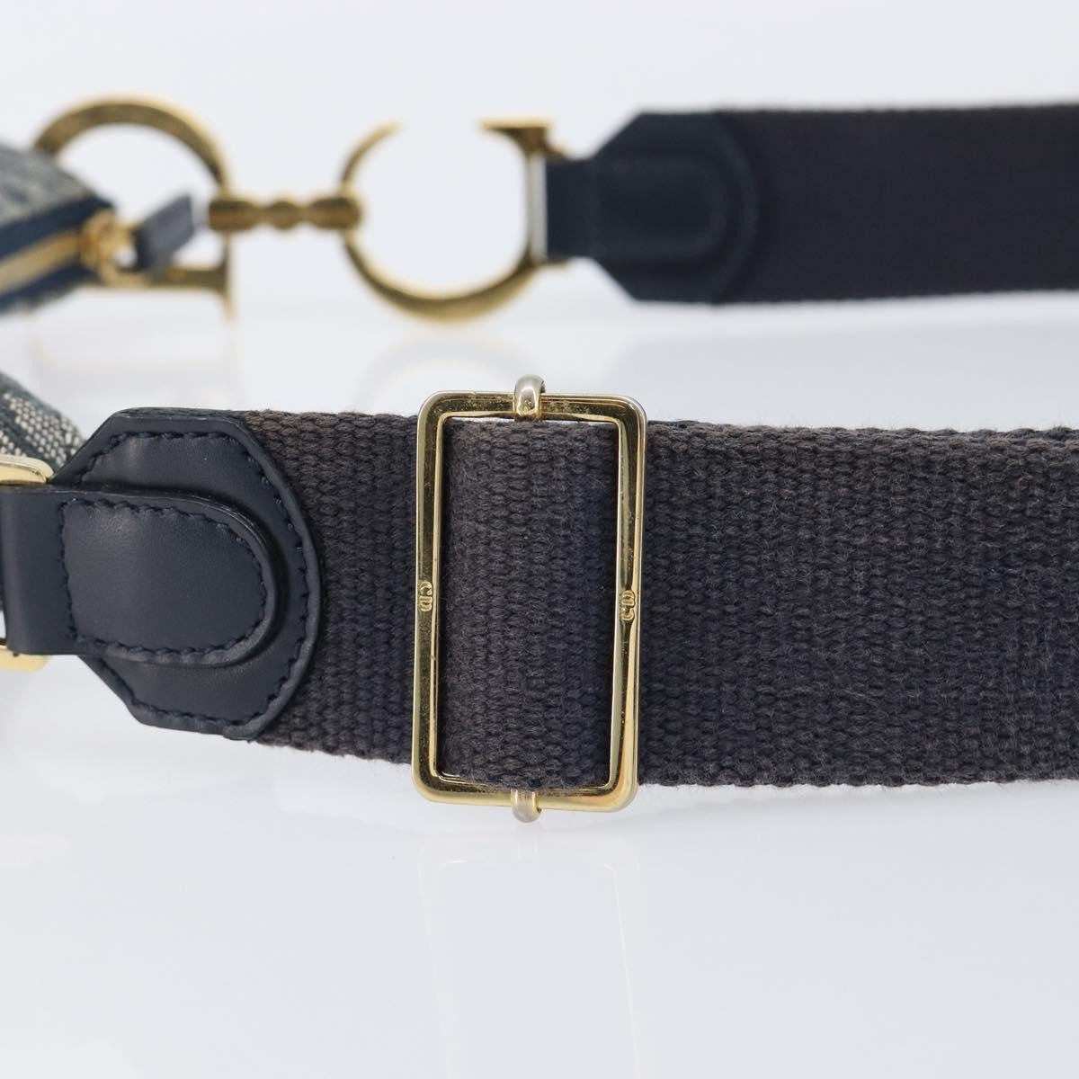 Christian Dior Saddle Messenger Oblique Canvas, Navy, Canvas, Clutch