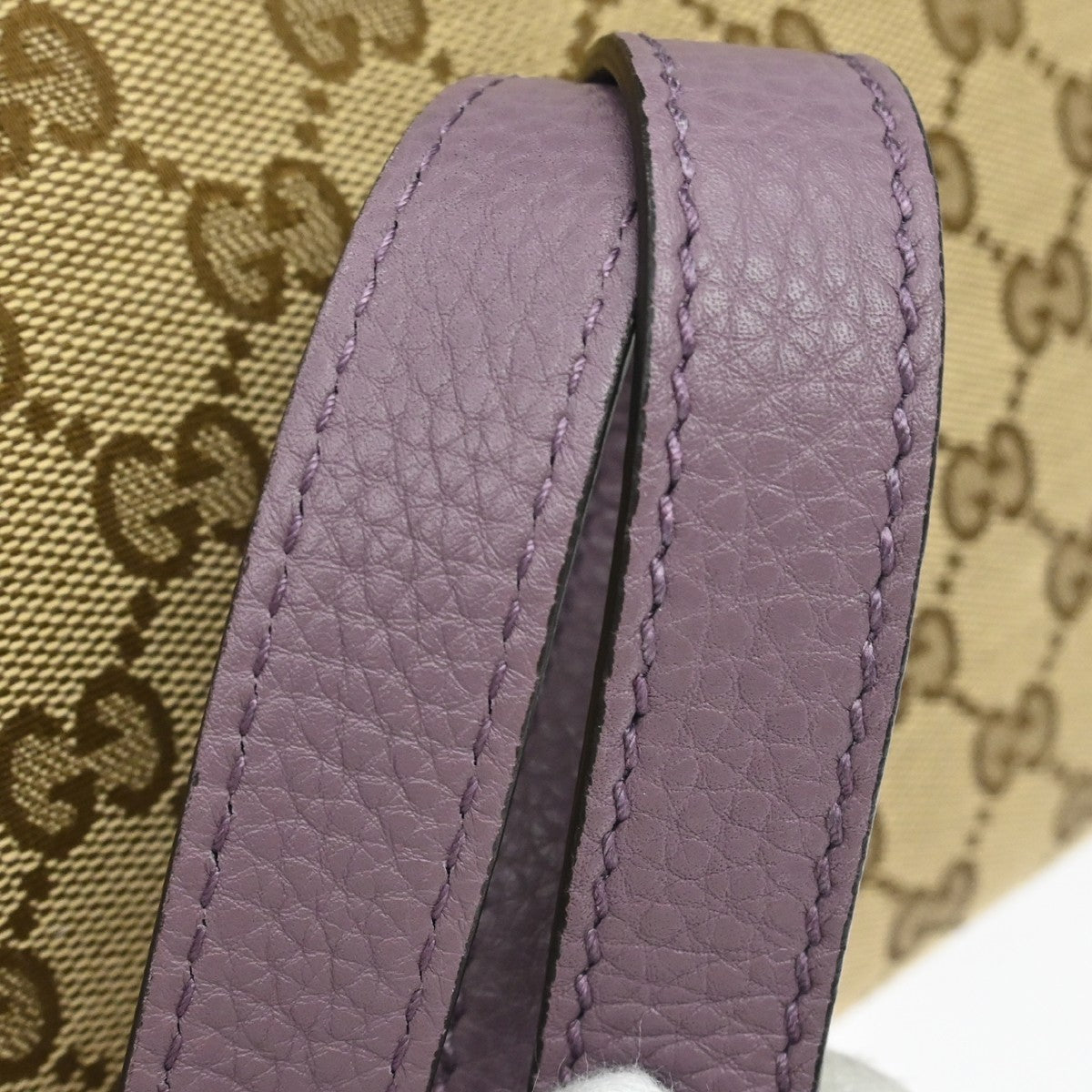Gucci Miss GG Tote GG Canvas with Leather, Beige, Canvas, Handbag