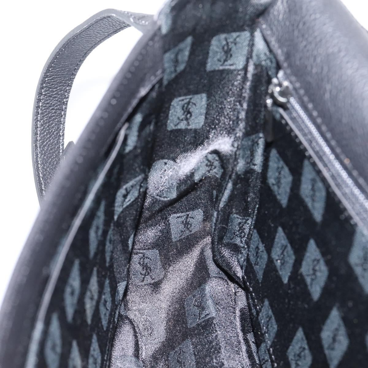 Saint Laurent Vintage Shoulder bag leather, Black, Leather, Shoulder Bag