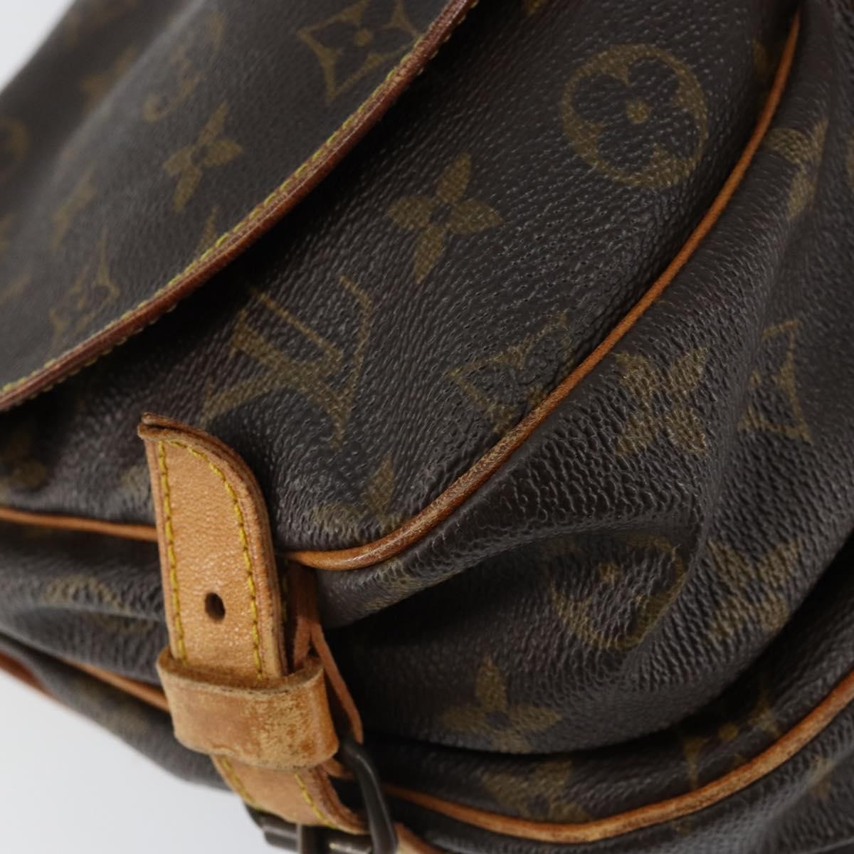 Louis Vuitton Saumur Monogram Canvas, Brown, Canvas, Shoulder Bag