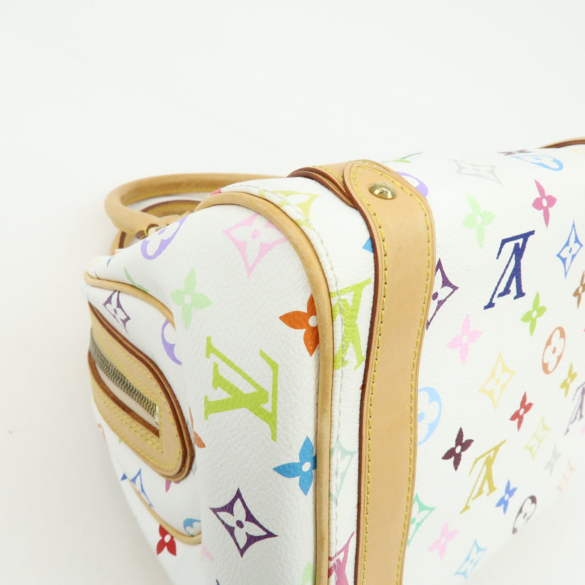 Louis Vuitton Priscilla Monogram Multicolor, White, Canvas, Handbag