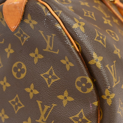 Louis Vuitton Keepall Monogram, Brown, Canvas, Travel Bag