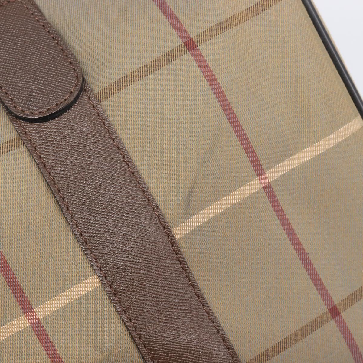 Burberry Nova check boston Canvas, Beige, Canvas, Handbag