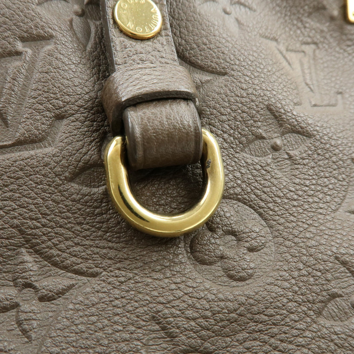 Louis Vuitton Citadine Monogram Empreinte Leather, Brown, Leather, Handbag