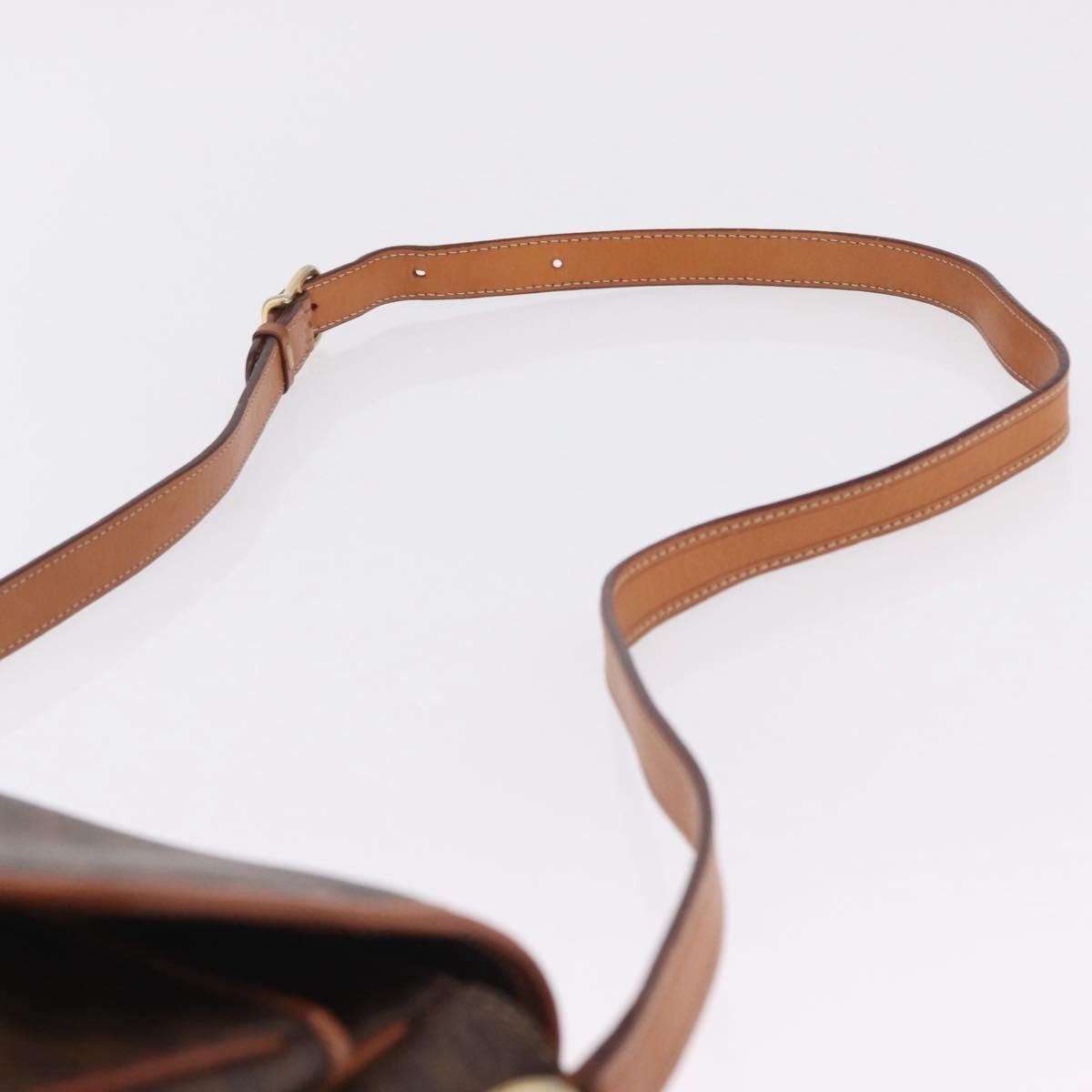 Celine Macadam Shoulder Canvas, Brown, Canvas, Crossbody Bag