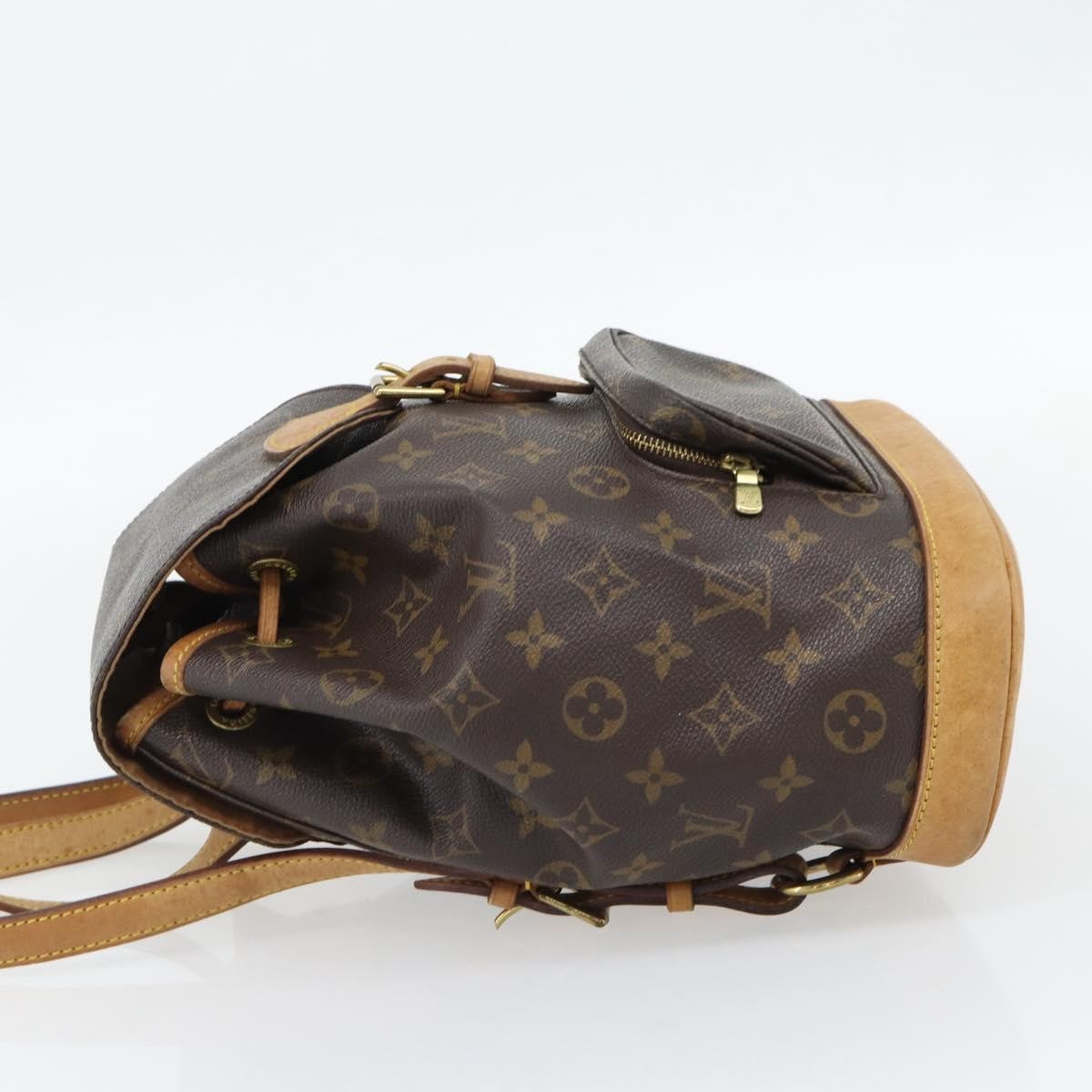 Louis Vuitton Vintage Montsouris Monogram Canvas, Brown, Canvas, Backpack