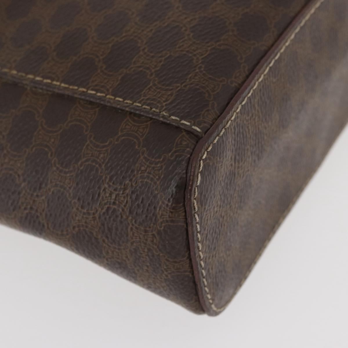 Celine Macadam Vanity Canvas, Brown, Canvas, Clutch