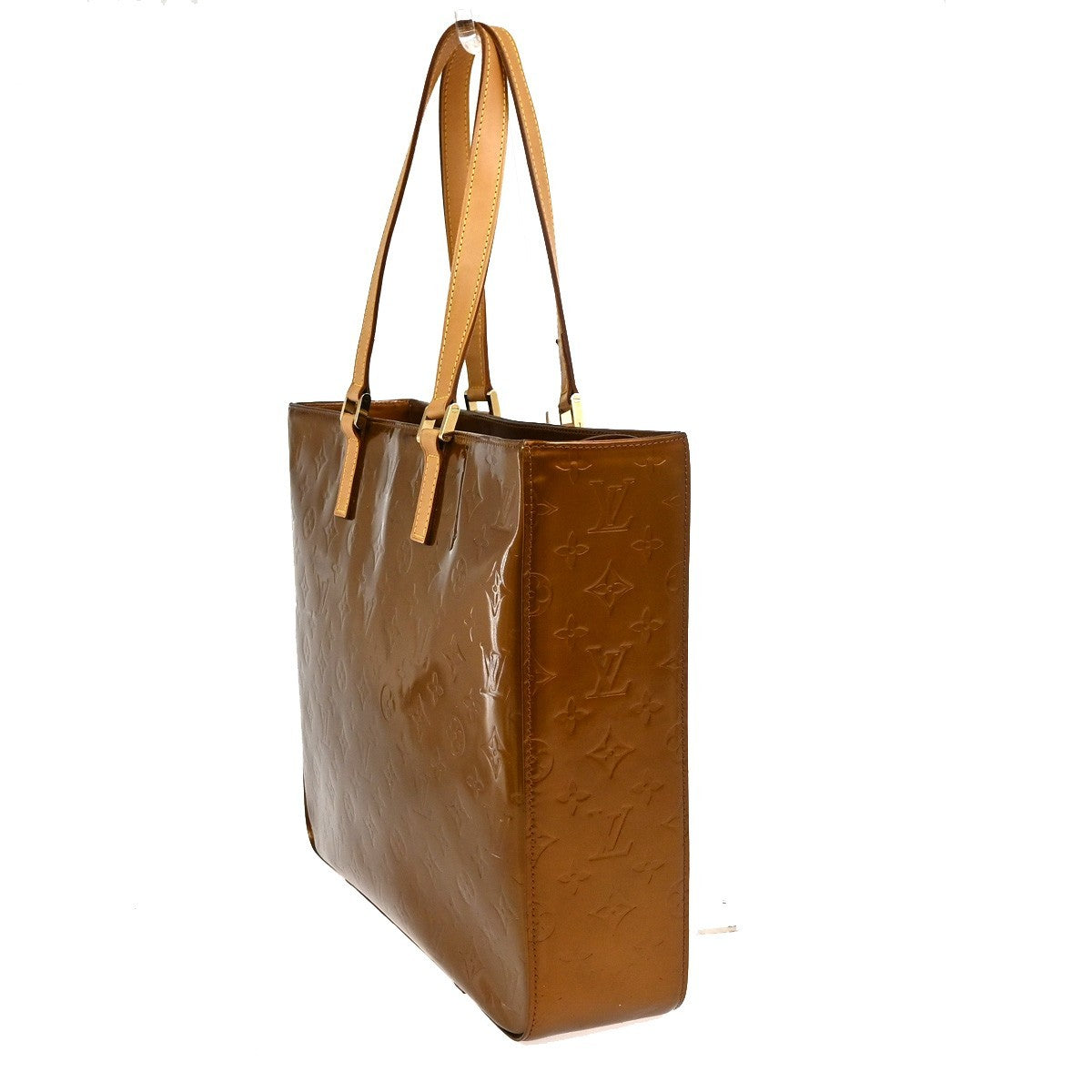Louis Vuitton Columbus Monogram Vernis, Brown, Patent Leather, Handbag