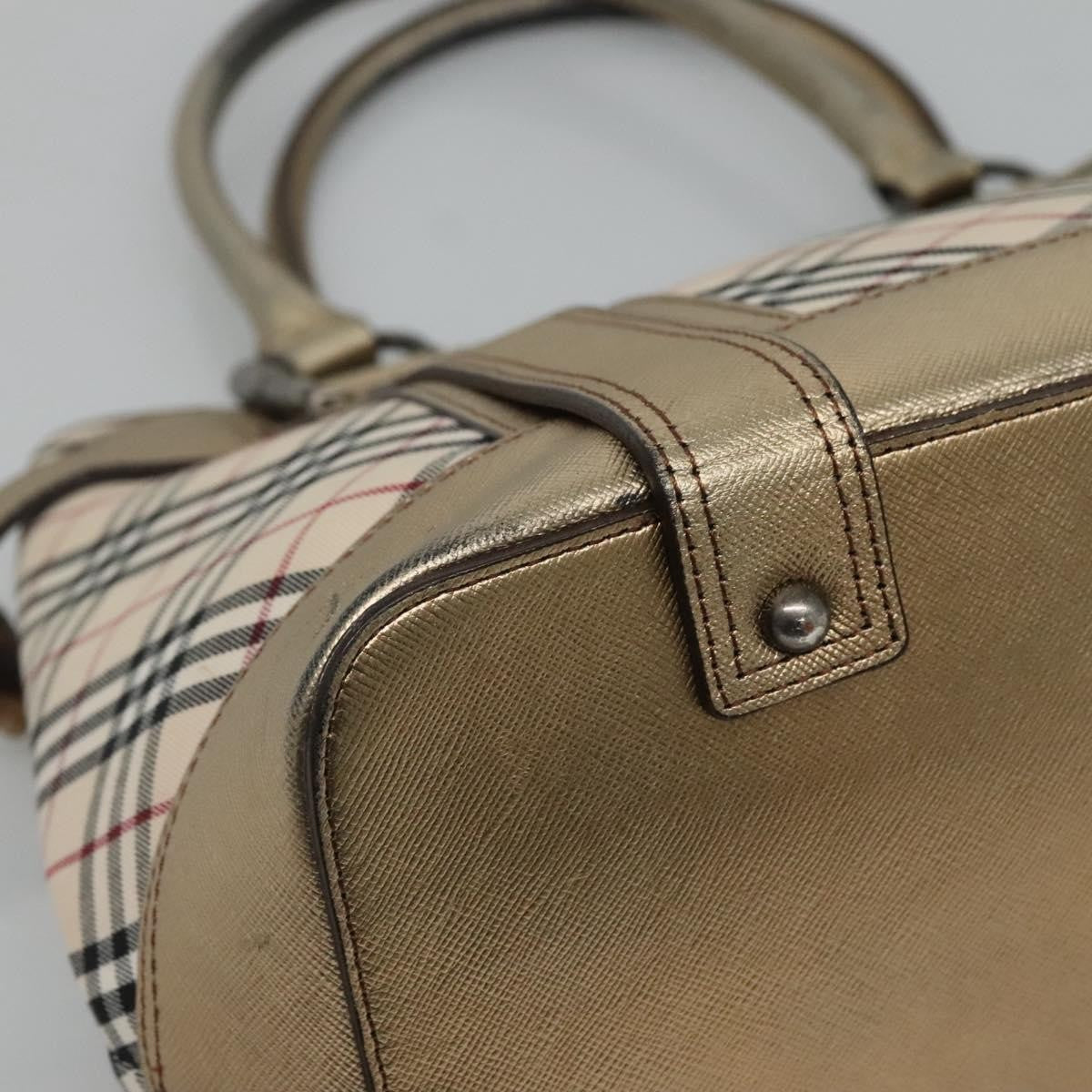 Burberry Nova Check Tote Canvas and Leather, Beige, Canvas, Tote Bag