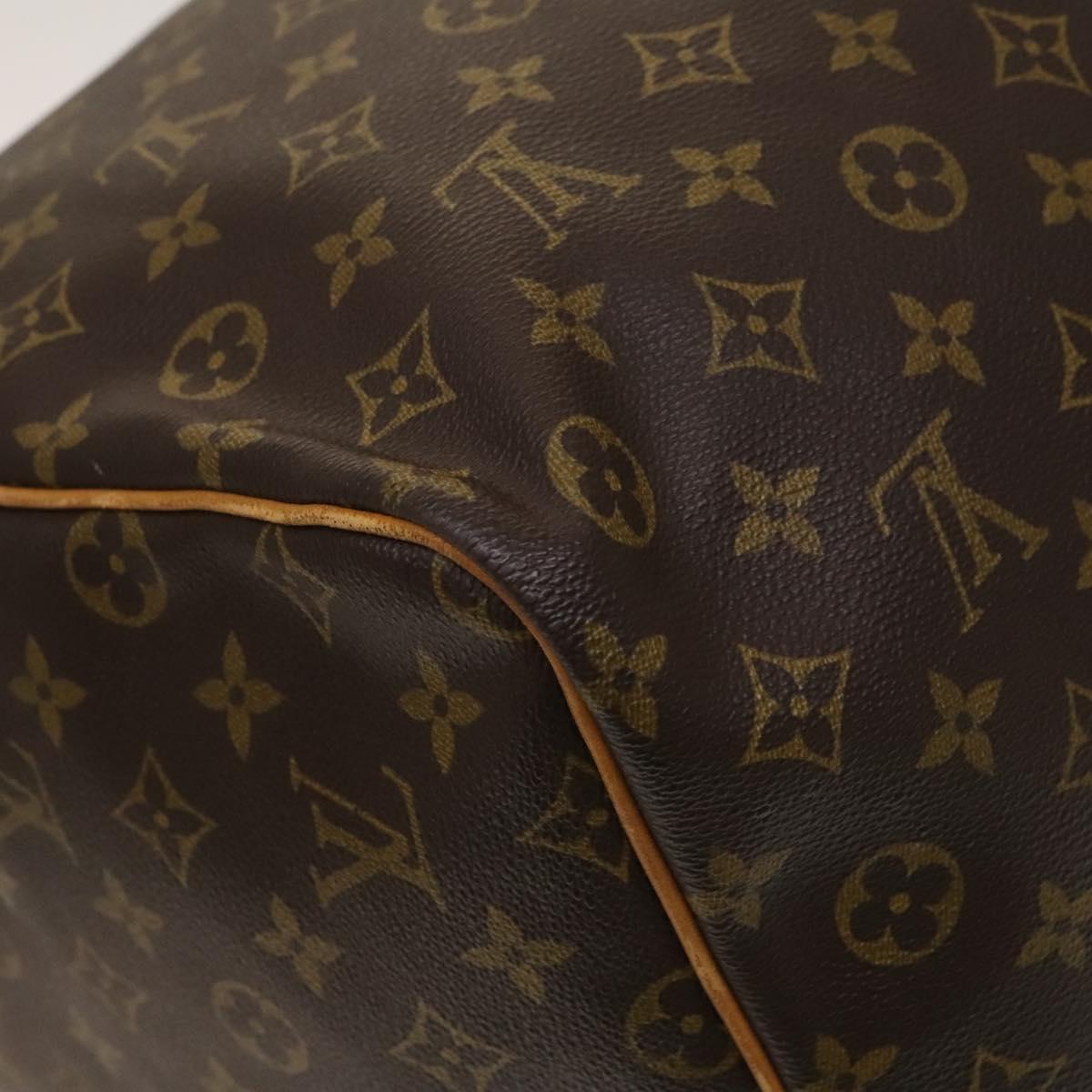 Louis Vuitton Keepall Bandouliere Bag Monogram Canvas, BROWN, CANVAS, Travel bag