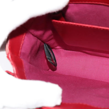 Bvlgari Signature Leather, Red, Leather, Shoulder Bag