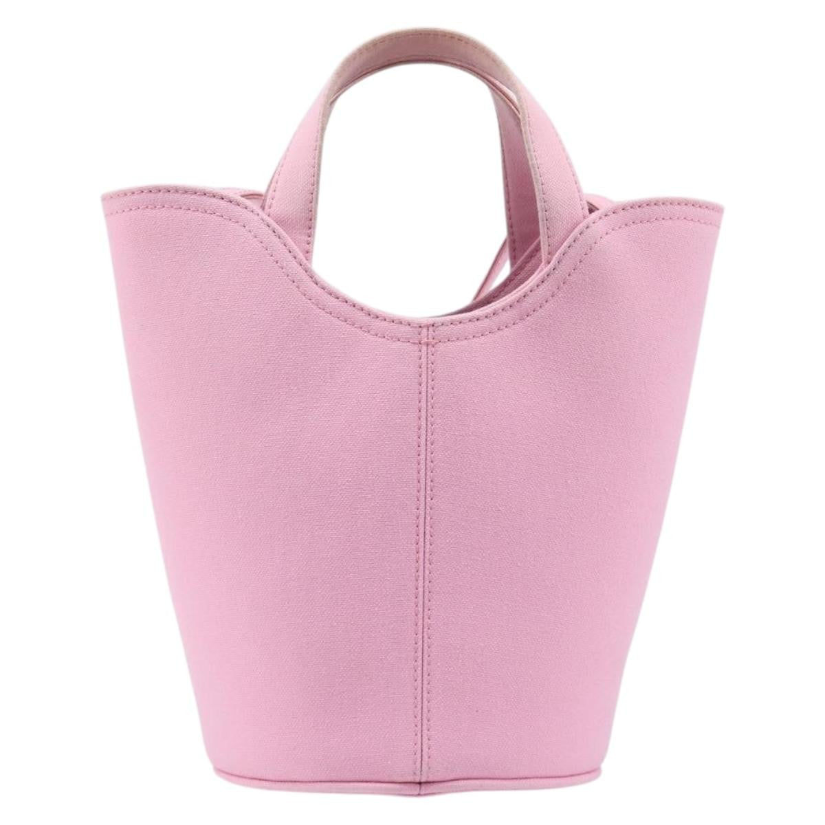 Balenciaga Wave Bucket Printed Canvas, Pink, Canvas, Tote Bag