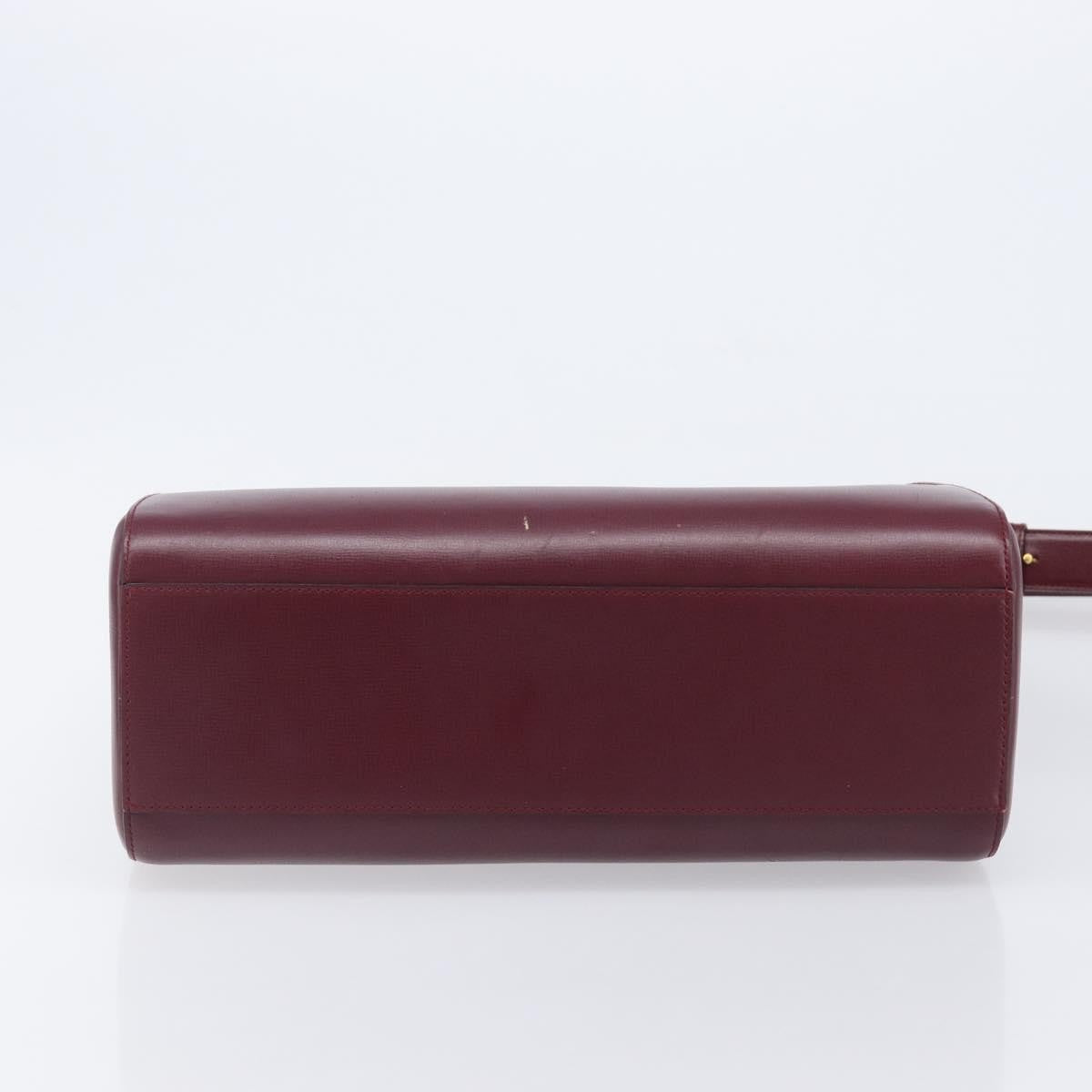 Cartier Must de cartier Leather, Burgundy, Leather, Shoulder Bag
