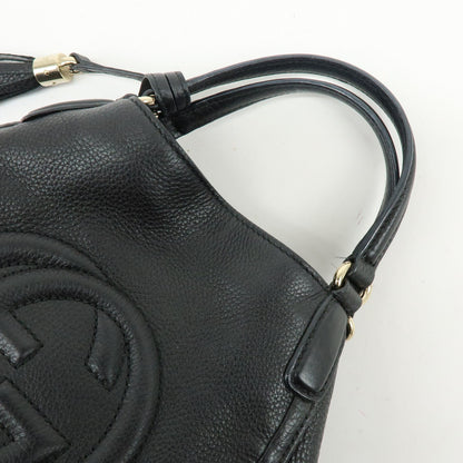 Gucci Soho Leather, Black, Leather, Shoulder Bag