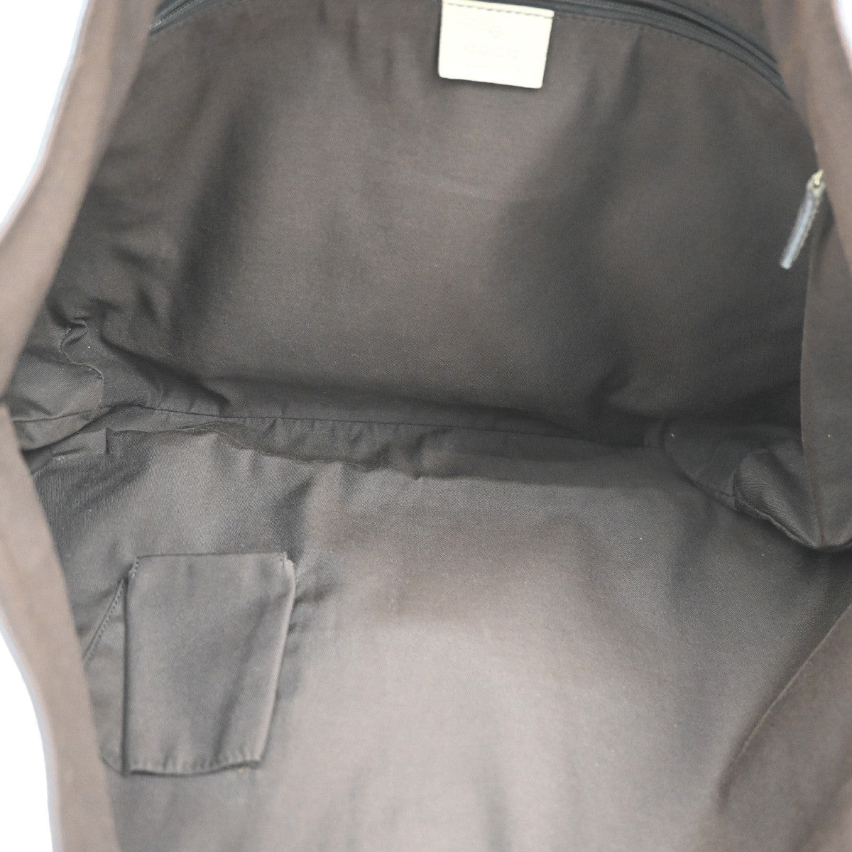 Gucci Abbey D- GG Canvas with Leather, Brown, Canvas, Tote Bag