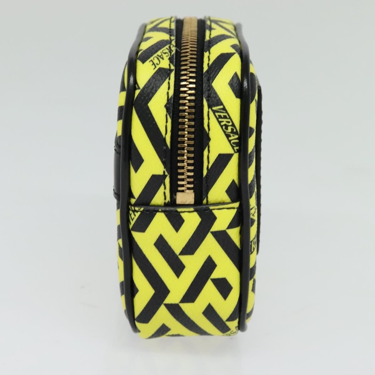 Versace Vintage Clutch Leather, Yellow, PVC, Clutch