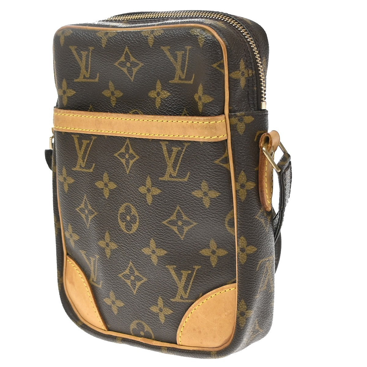 Louis Vuitton Danube Monogram Canvas, Brown, Canvas, Handbag