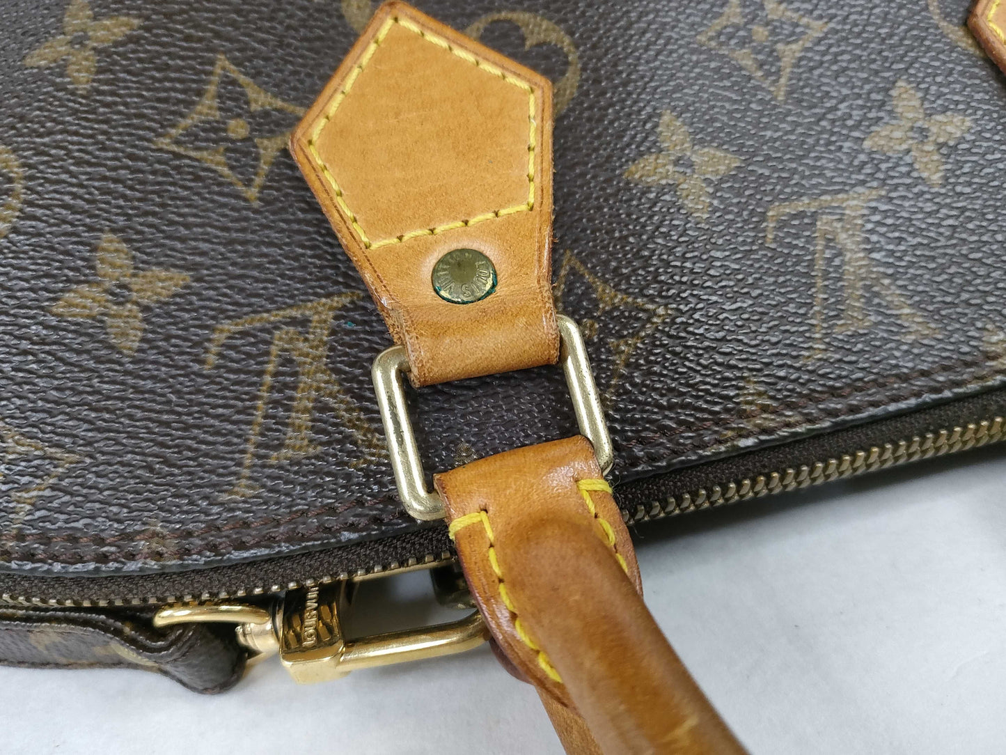 Louis Vuitton Vintage Alma Monogram Canvas, Brown, Canvas, Handbag