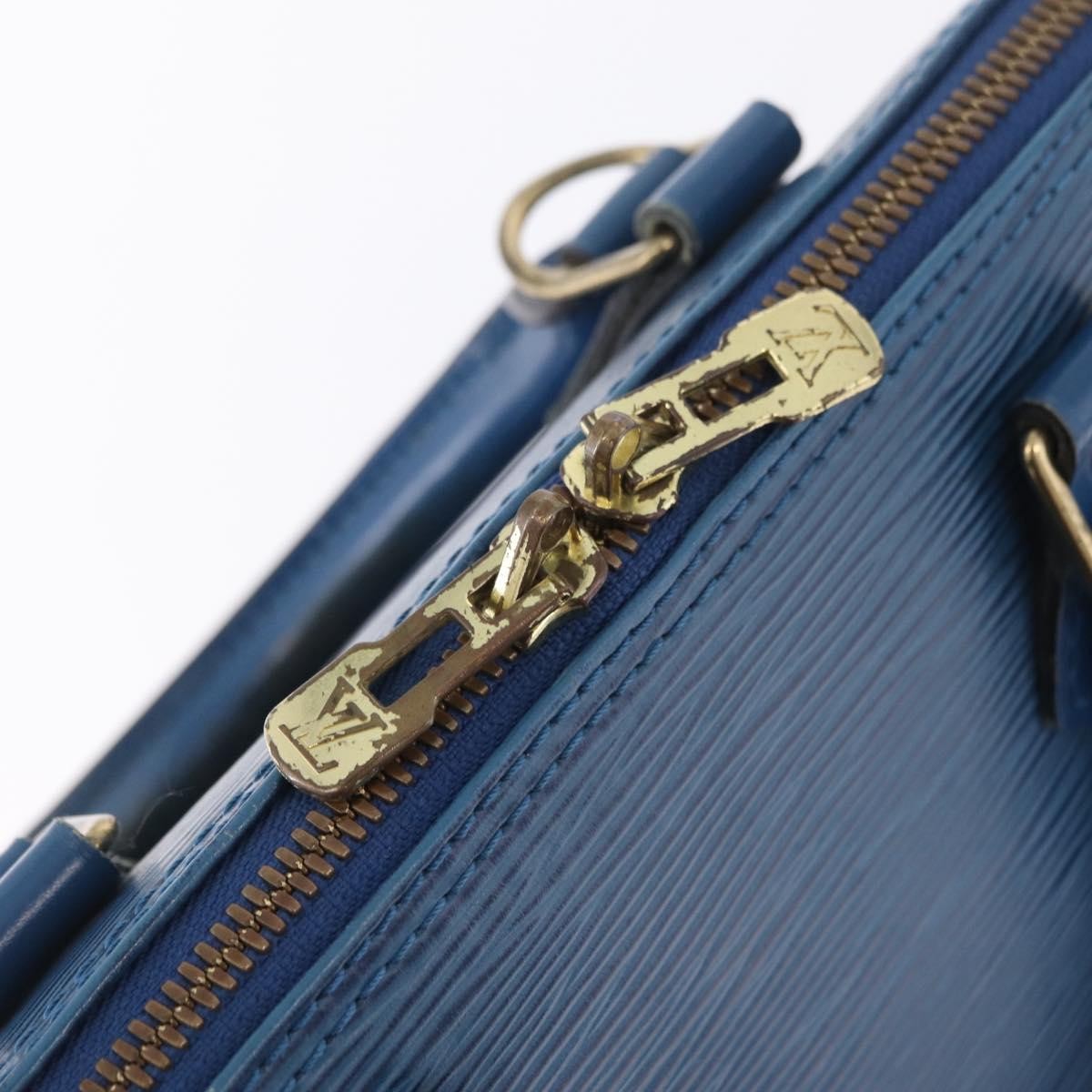 Louis Vuitton Alma Epi Leather, Blue, Leather, Handbag
