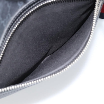Gucci Sherry line shoulder Leather, Black, Canvas, Handbag