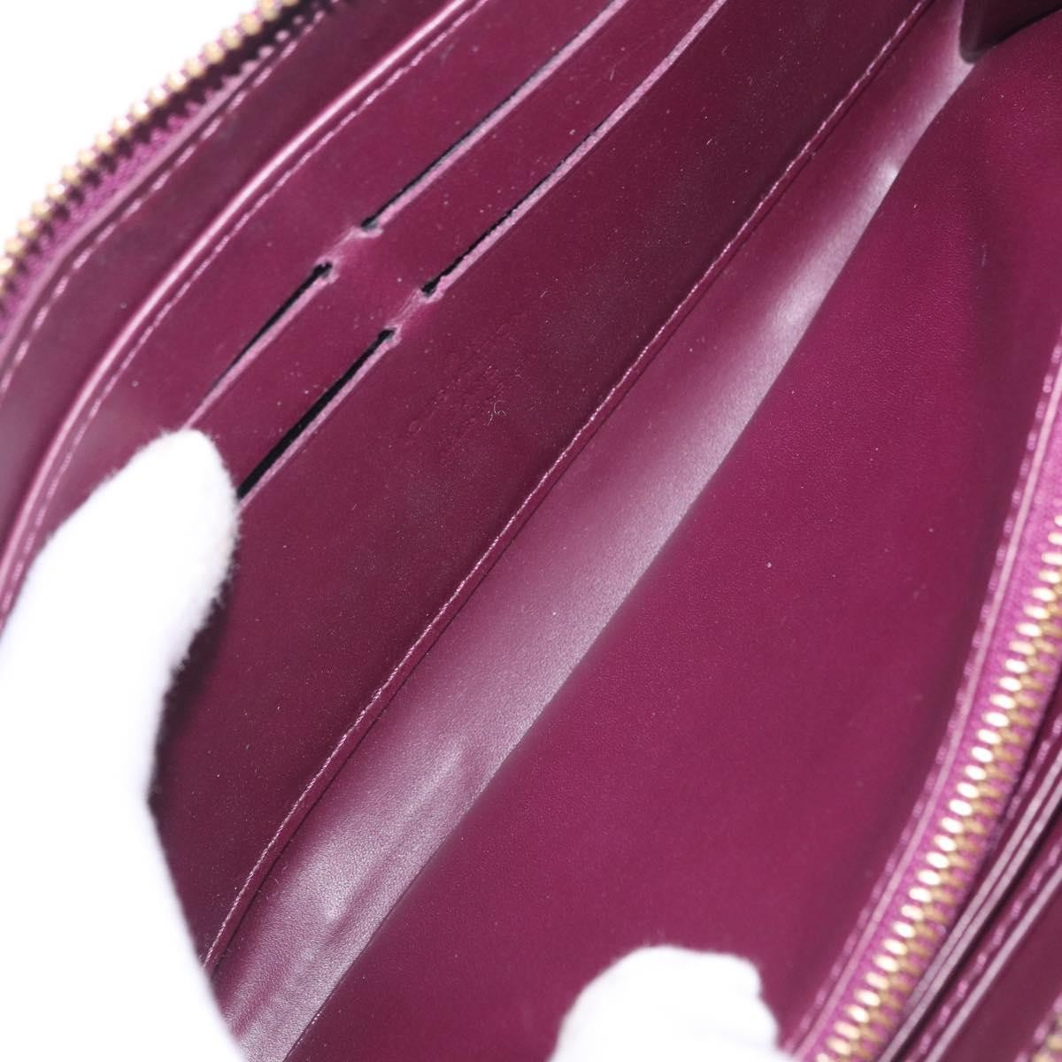 Louis Vuitton Zippy Monogram Vernis, Purple, Patent Leather, Wallet
