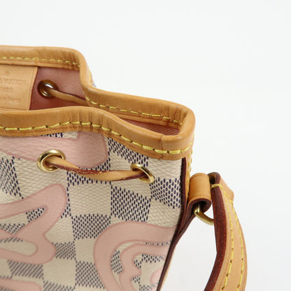 Louis Vuitton Noe Limited Edition Damier Tahitienne, White, Canvas, Shoulder Bag