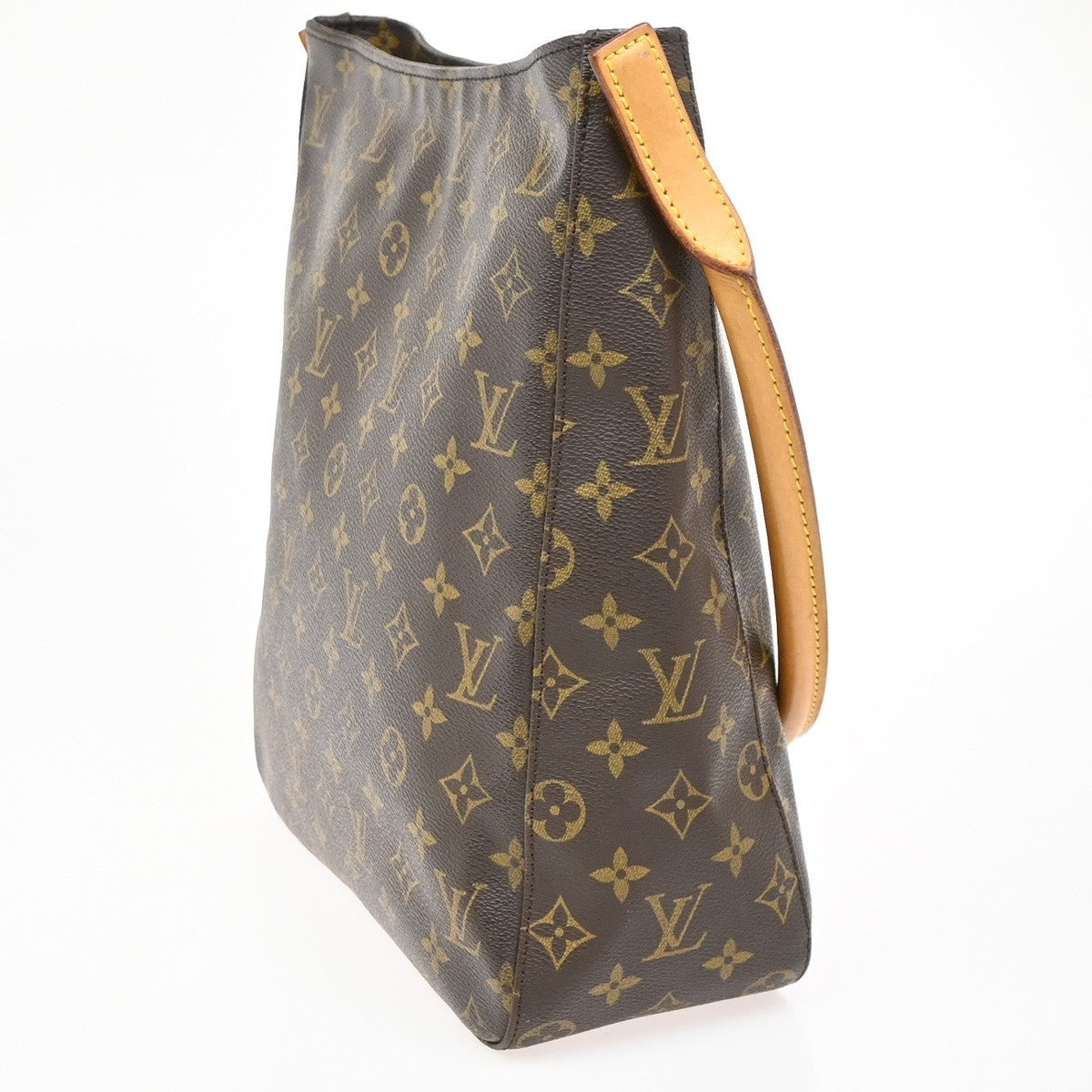 Louis Vuitton Looping Monogram Canvas, Brown, Canvas, Handbag