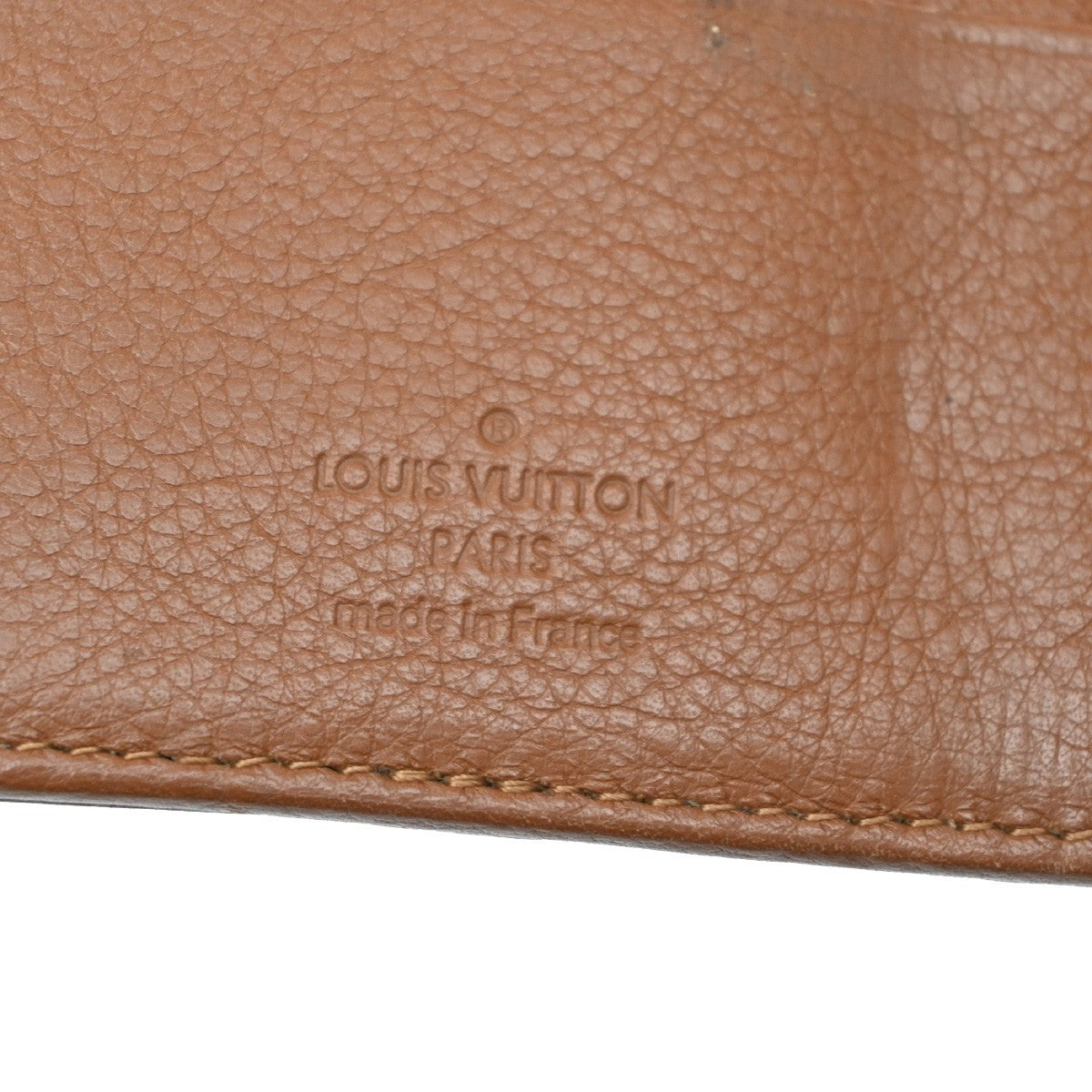 Louis Vuitton Amelia Mahina Leather, Brown, Leather, Wallet