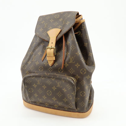 Louis Vuitton Vintage Montsouris Monogram Canvas, Brown, Canvas, Backpack