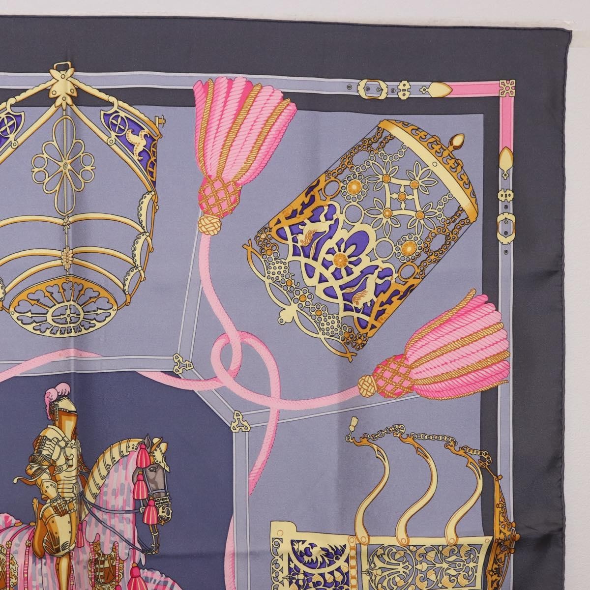 Hermes Carré 90 Silk multicolor, Blue, Silk, Scarf
