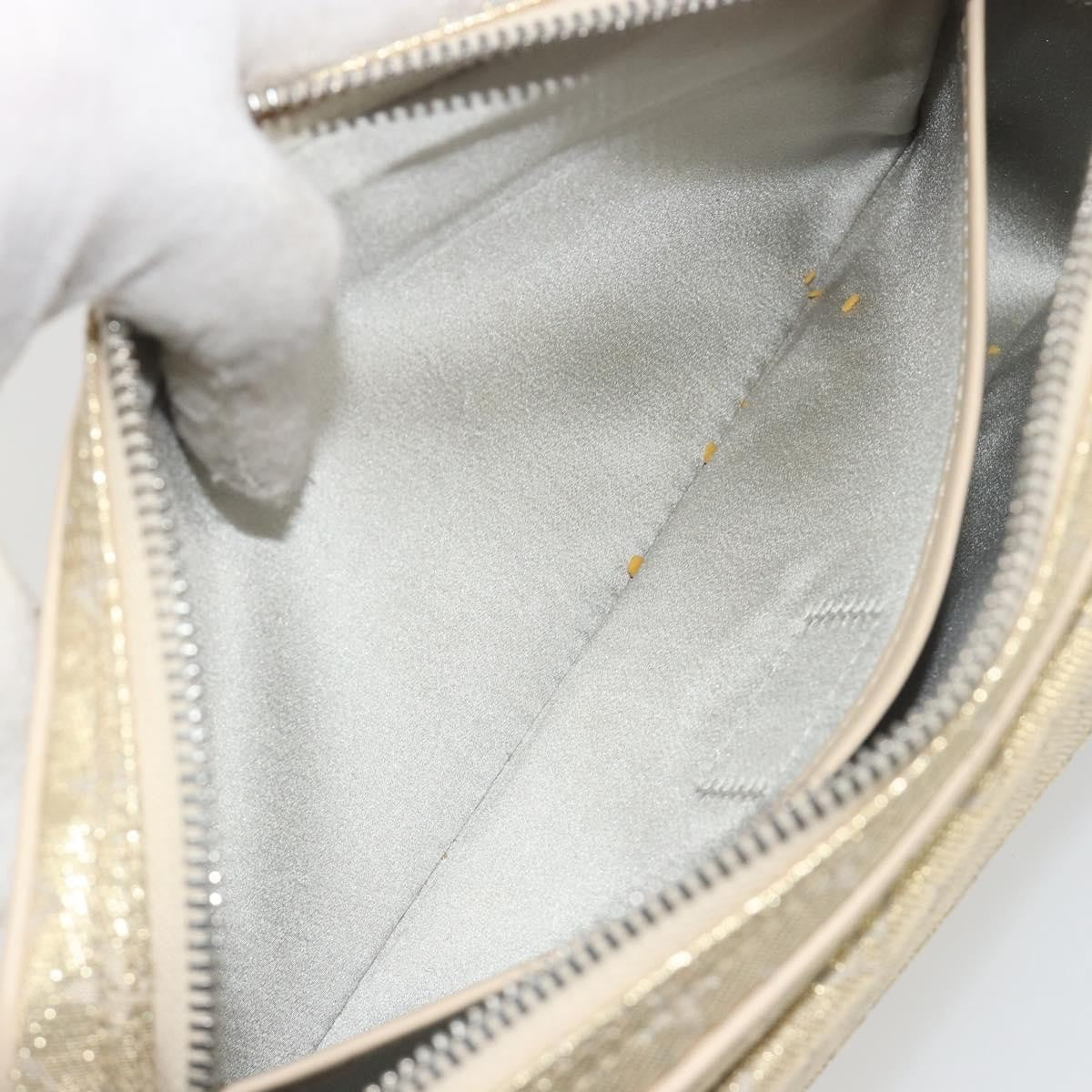 Louis Vuitton McKenna Mini Lin, Gold, Canvas, Shoulder Bag