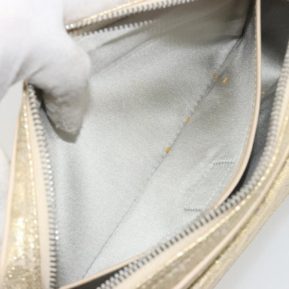 Louis Vuitton McKenna Mini Lin, Gold, Canvas, Shoulder Bag