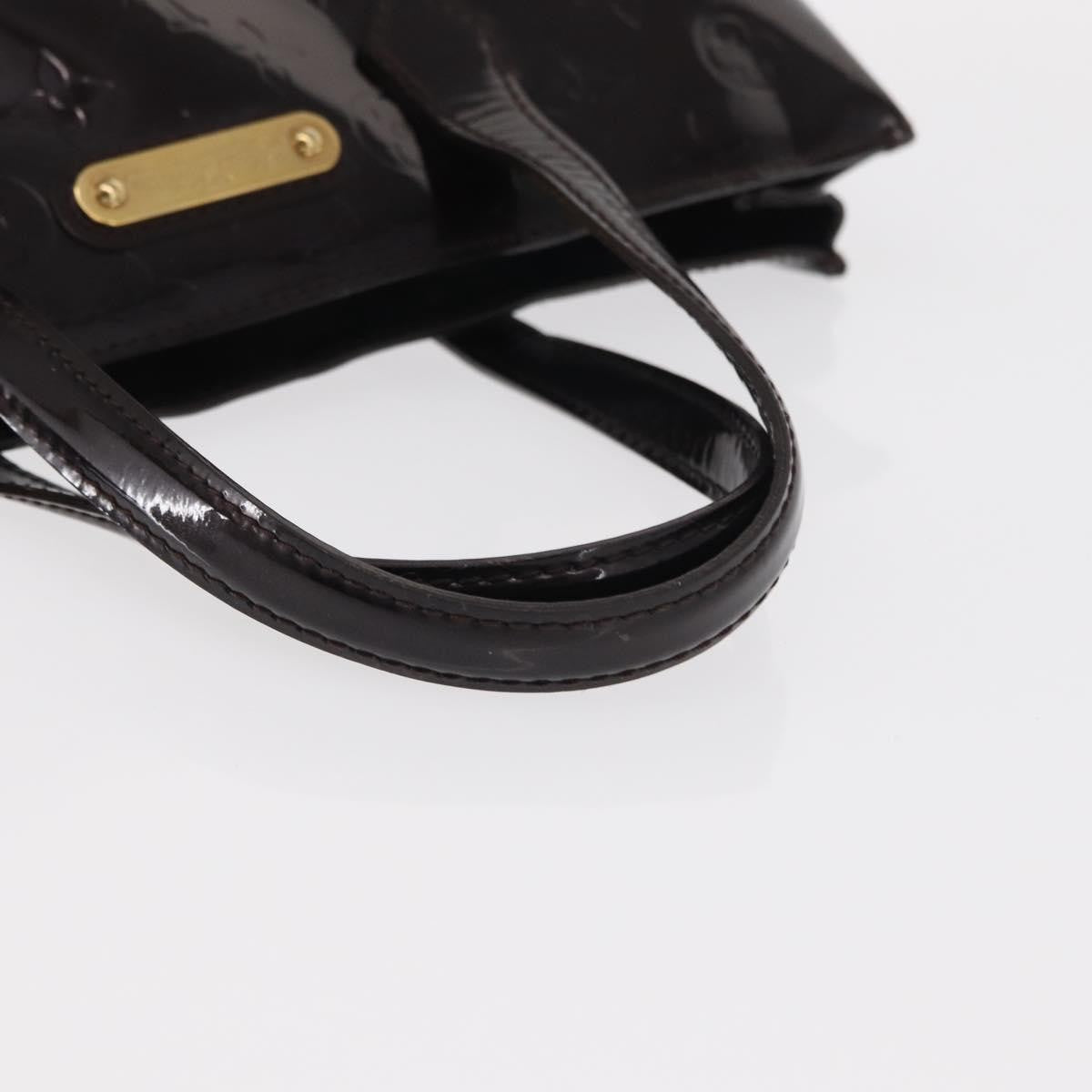 Louis Vuitton Wilshire Monogram Vernis, Burgundy, Patent Leather, Handbag