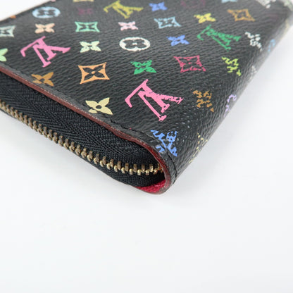 Louis Vuitton Zippy Coin Purse Monogram Multicolor, Black, Canvas, Wallet