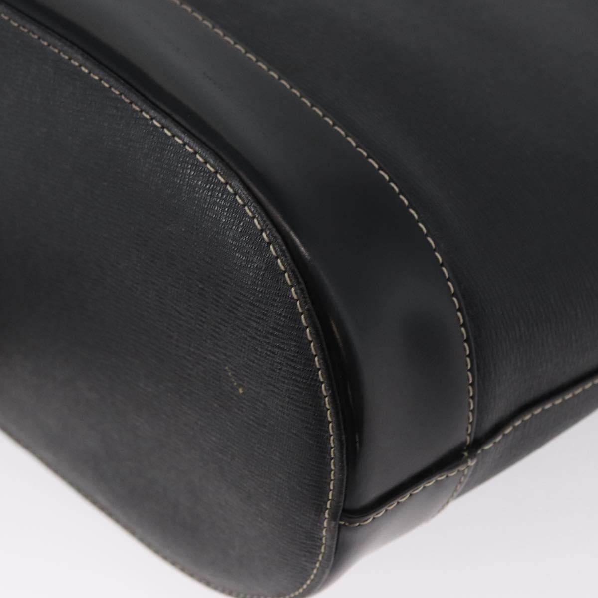 Burberry Vintage Leather, Black, Leather, Tote Bag