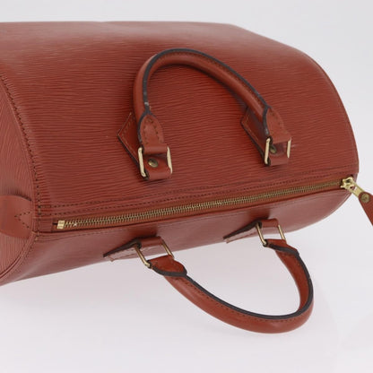 Louis Vuitton Speedy Epi Leather, Brown, Leather, Handbag