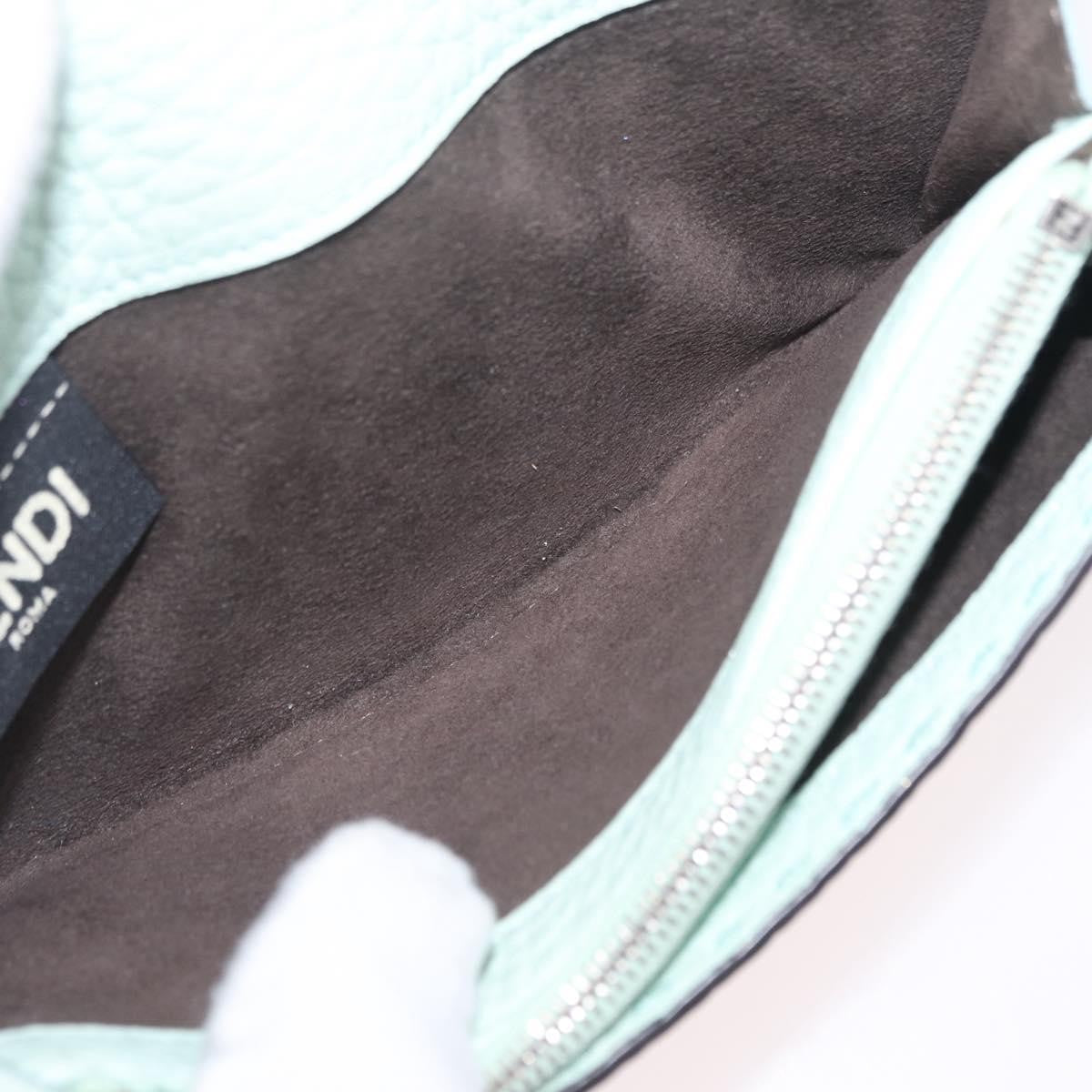 Fendi Selleria Peekaboo Leather, Green, Leather, Wallet