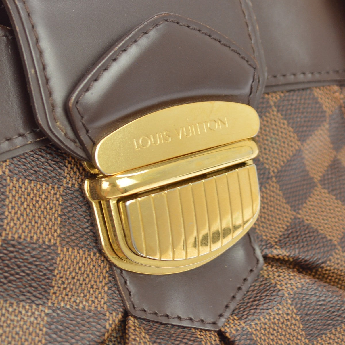 Louis Vuitton Sistina Damier, Brown, Canvas, Handbag
