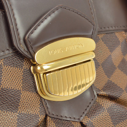 Louis Vuitton Sistina Damier, Brown, Canvas, Handbag