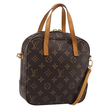 Louis Vuitton Spontini Monogram Canvas, Brown, Canvas, Handbag