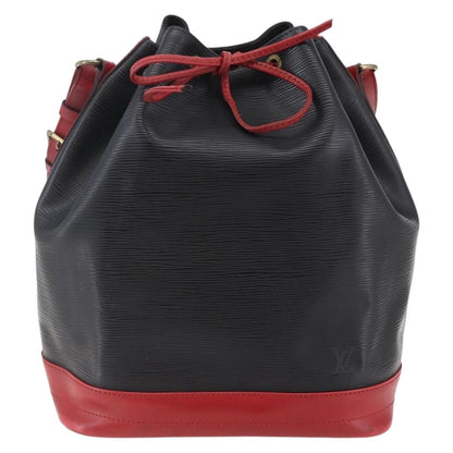 Louis Vuitton Bicolor Noe Epi Leather, Black, Leather, Handbag