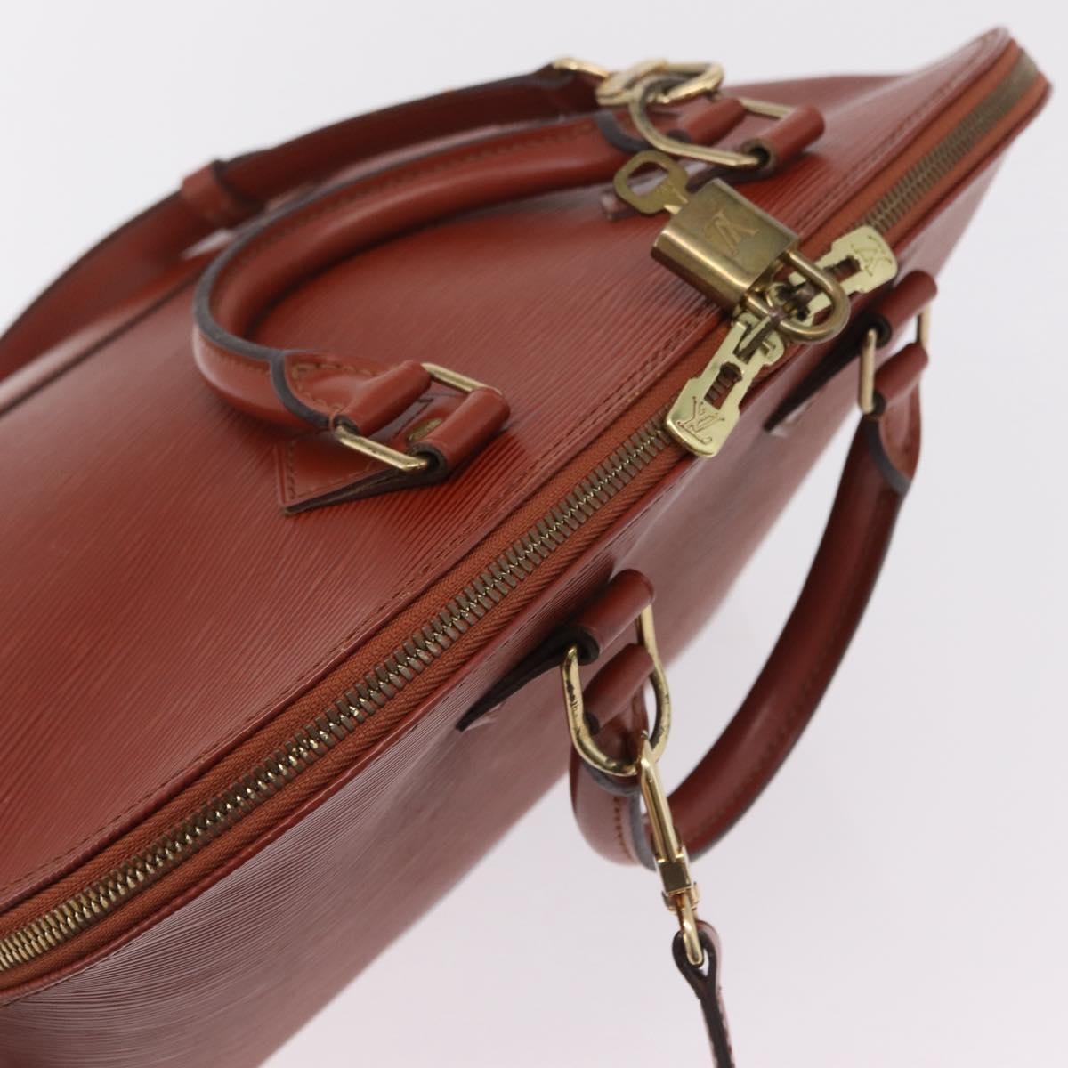 Louis Vuitton Alma Epi Leather, Brown, Leather, Handbag