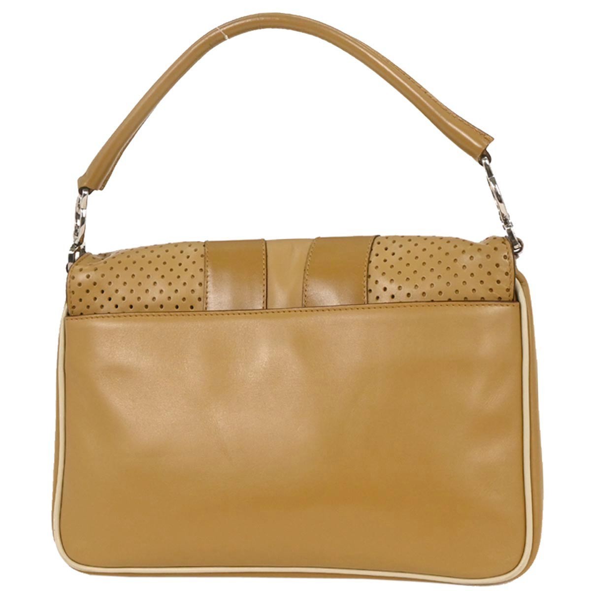 Prada Vitello Drive Leather, Brown, Leather, Handbag