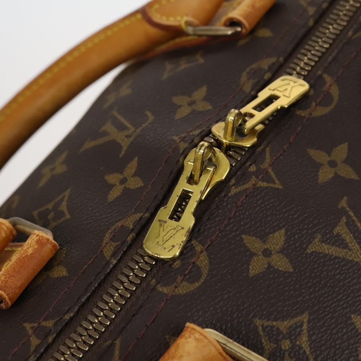 Louis Vuitton Keepall Bag Monogram Canvas, BROWN, CANVAS, Travel bag