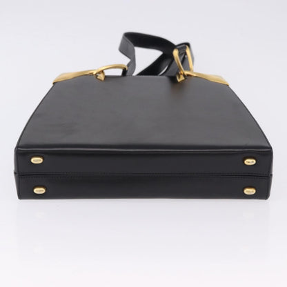 Celine Vintage Leather, Black, Leather, Shoulder Bag