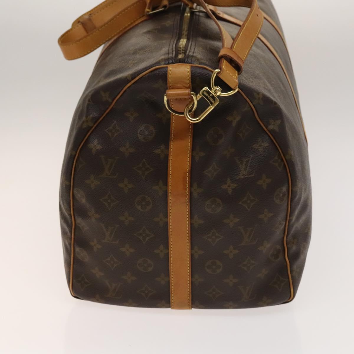 Louis Vuitton Keepall Bag Monogram Canvas, BROWN, CANVAS, Travel bag