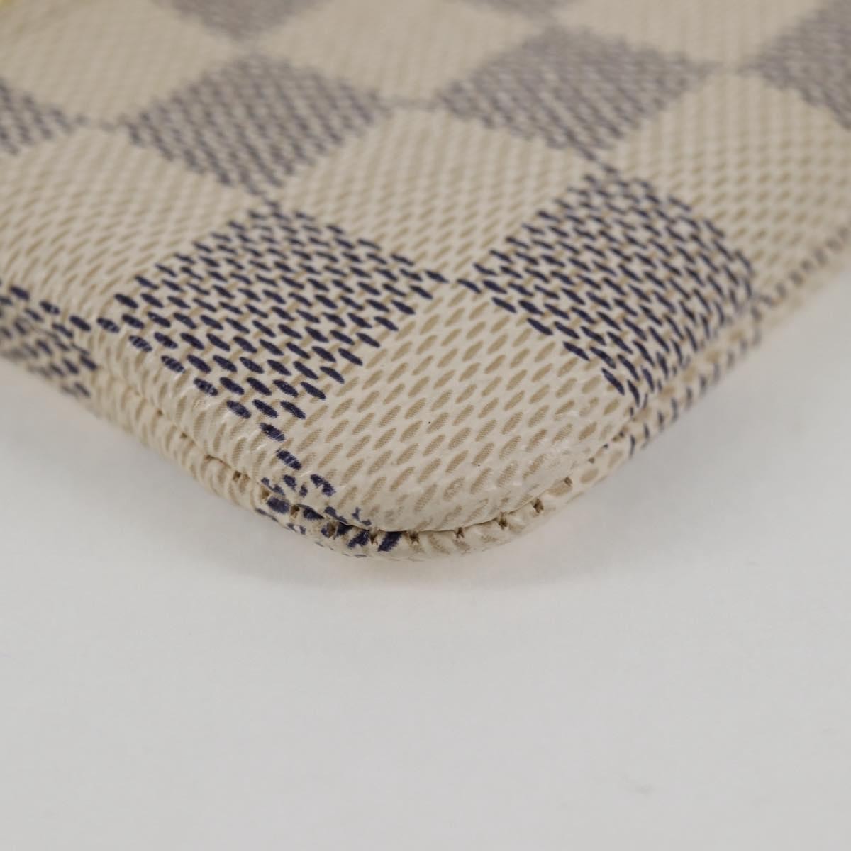 Louis Vuitton Pochette clés NM Canvas, White, Canvas, Wallet