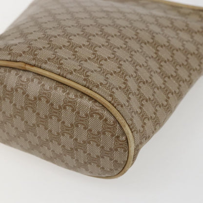 Celine Vintage Macadam Canvas, Beige, Canvas, Shoulder Bag