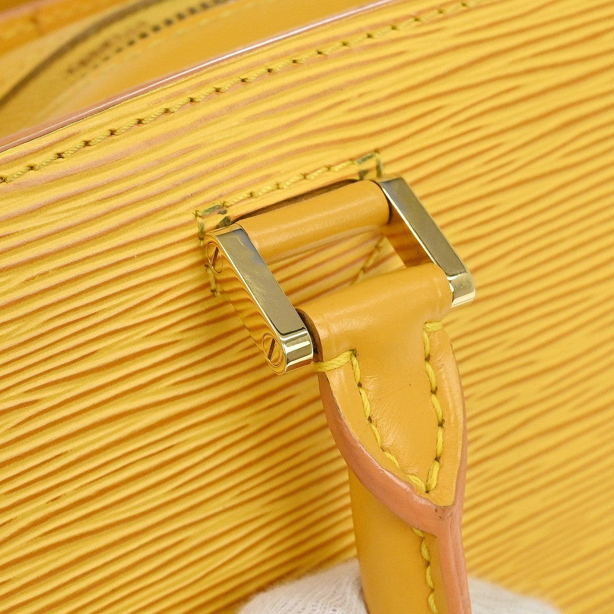 Louis Vuitton Pont Neuf Epi, Yellow, Leather, Handbag